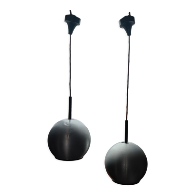 Duo de suspensions aluminium Erco 1970