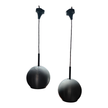 Duo de suspensions aluminium Erco 1970