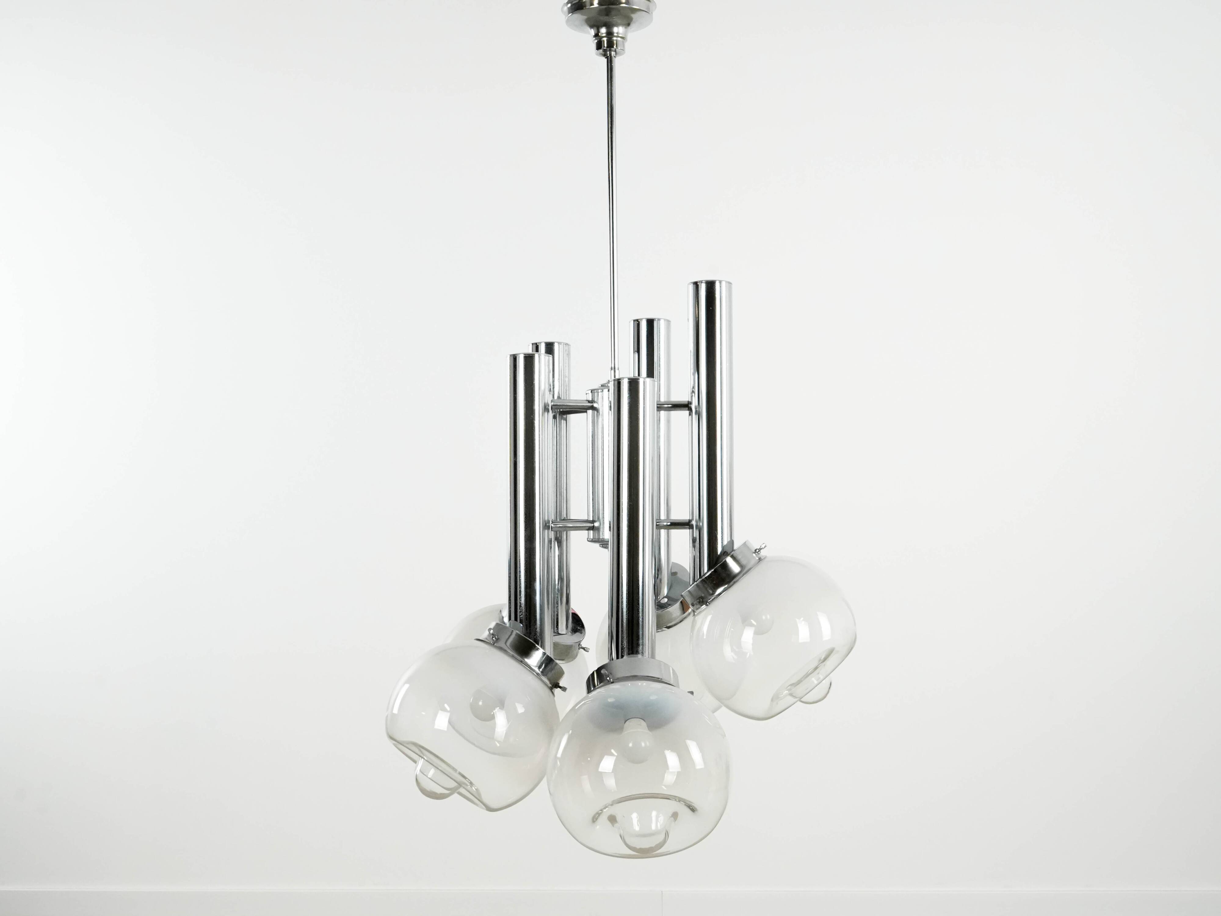 Chandelier, Italian design, 1970s, manufactured in Italy