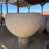 Pot XXL en Tadelakt blanc authentique