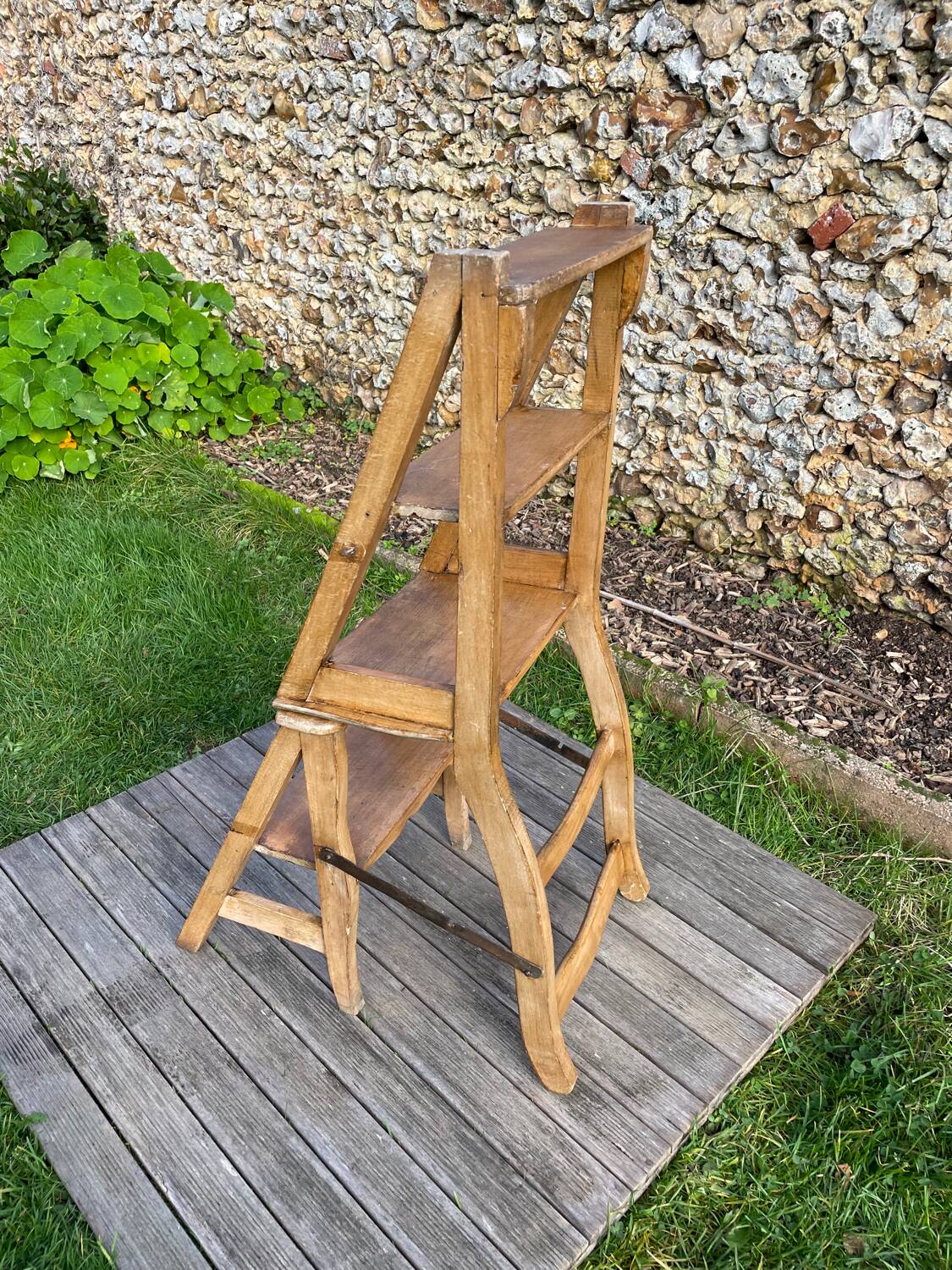 Vintage step stool chair