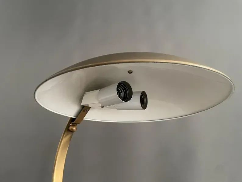 Brass table lamp, model Hillebrand 7613, 1960s