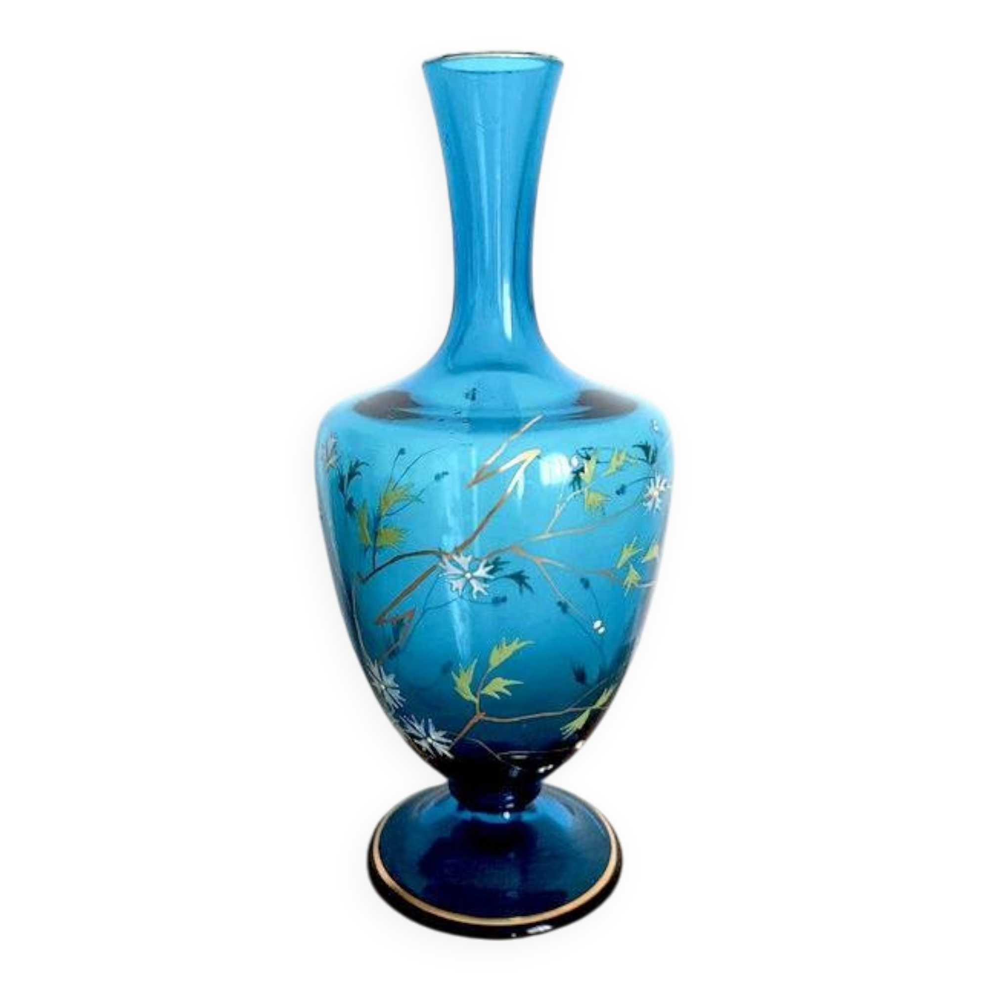 Crystal jar – azul – art noveau