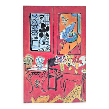 Matisse - Grand intérieur rouge 1948 - Japon 1981 - Affiche originale