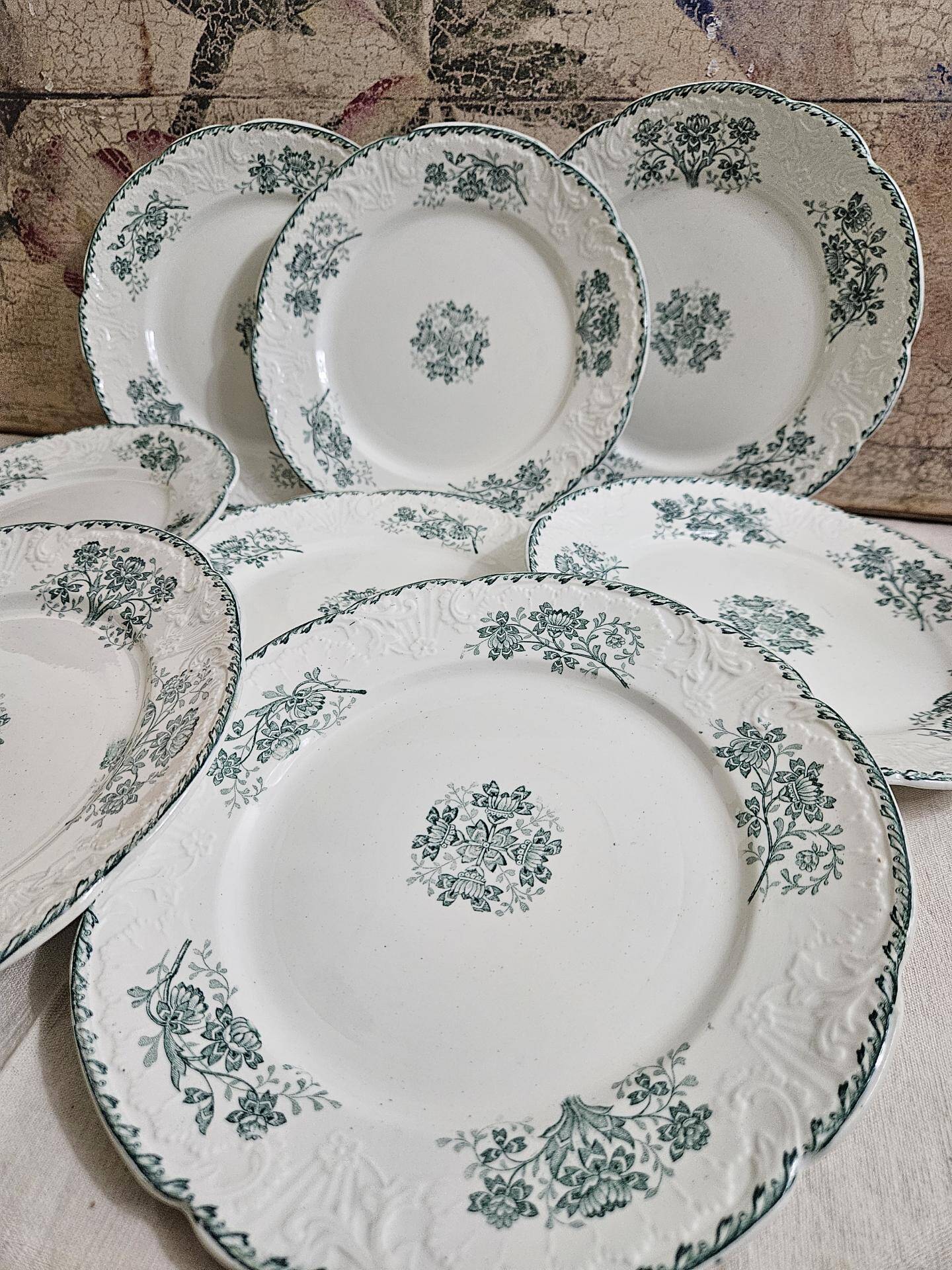 6 assiettes à dessert Terre de Fer
