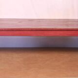 Ancienne table basse en teck birman patine rouge d’origine