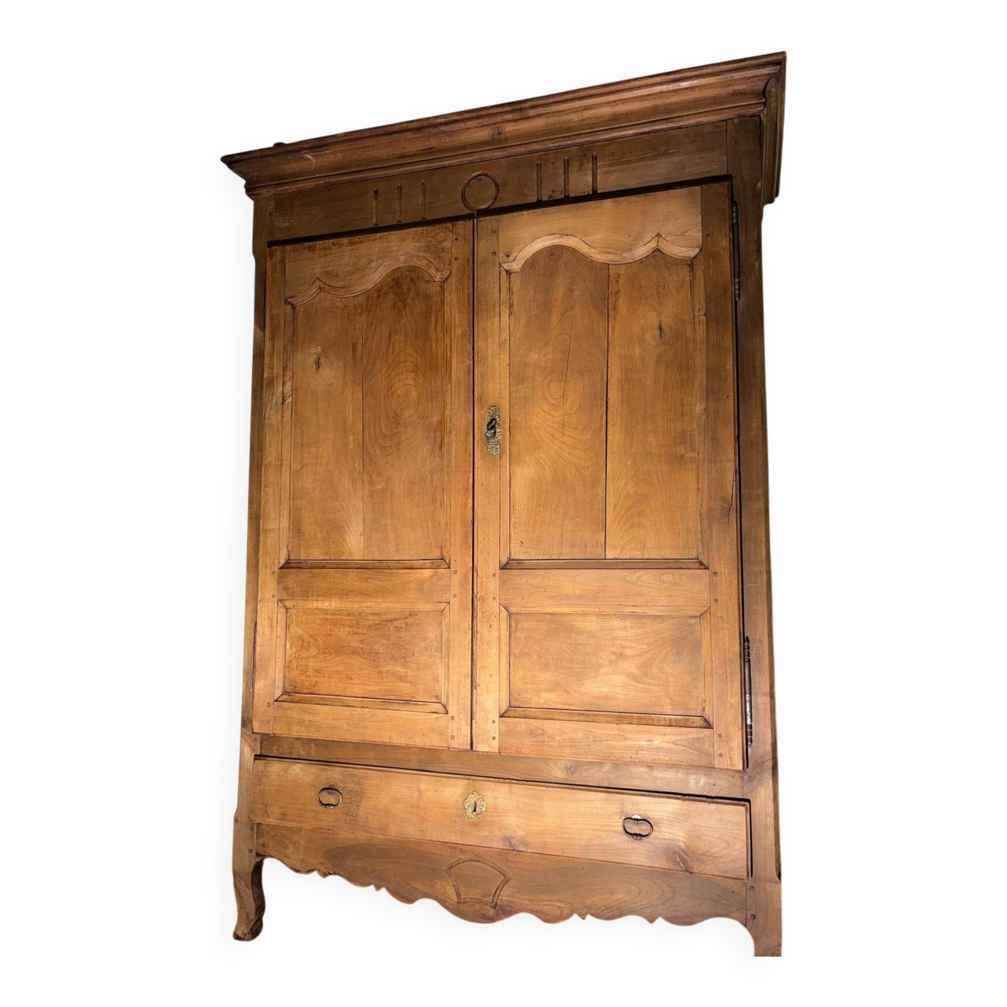 Antique solid wood wardrobe (oak)