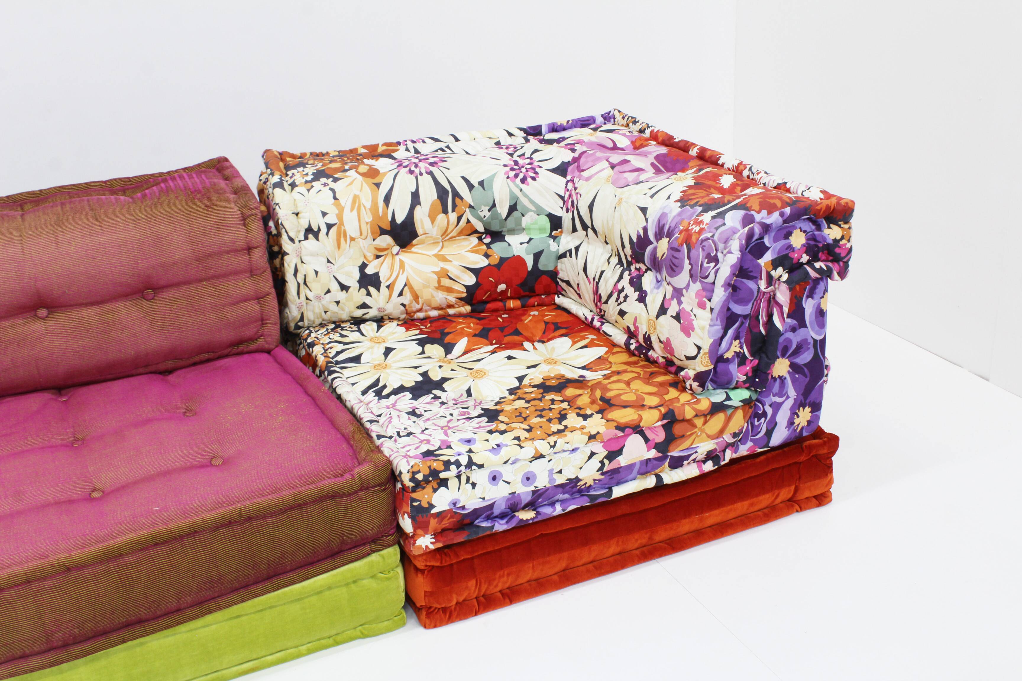 Roche Bobois Mah Jong sofa Missoni fabric design by Hans Hopfer , set of 14
