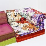 Roche Bobois Mah Jong sofa Missoni fabric design by Hans Hopfer , set of 14