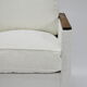 Original 70's armchair ZWP-08, fully restored, Bouclé, white