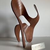Mrs. Charles Eames_ The shadow does not bend, walnut plywood sculpture