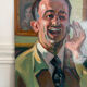 Oil portrait on cardboard