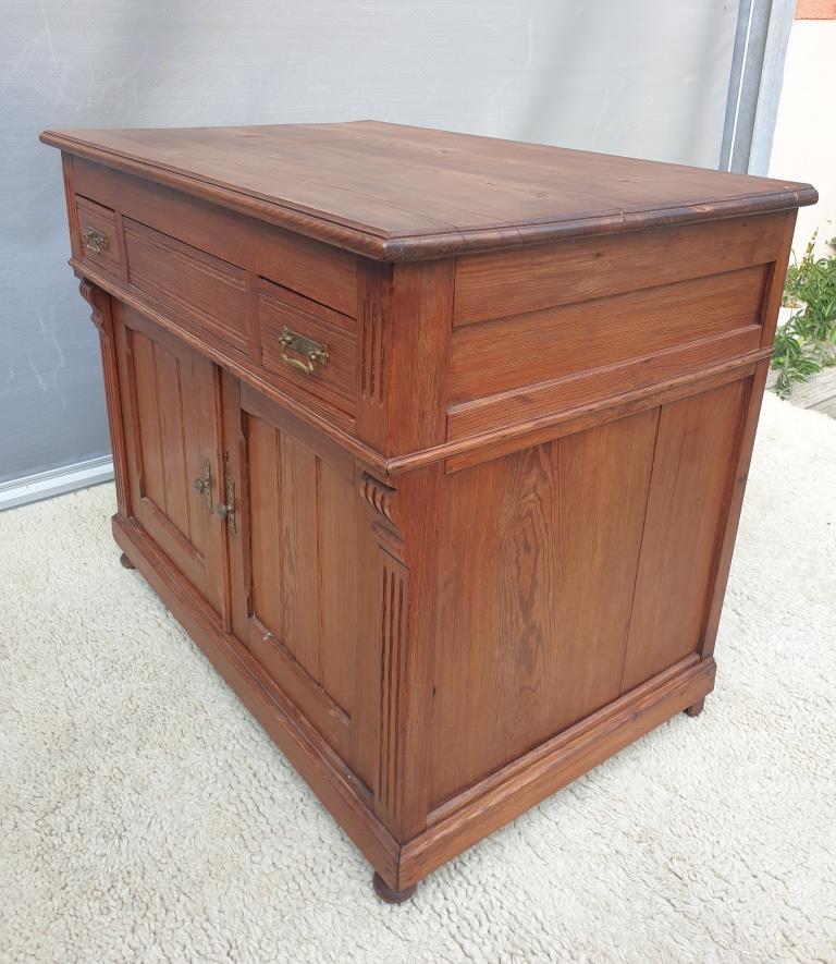 Comptoir buffet pitchpin 1900