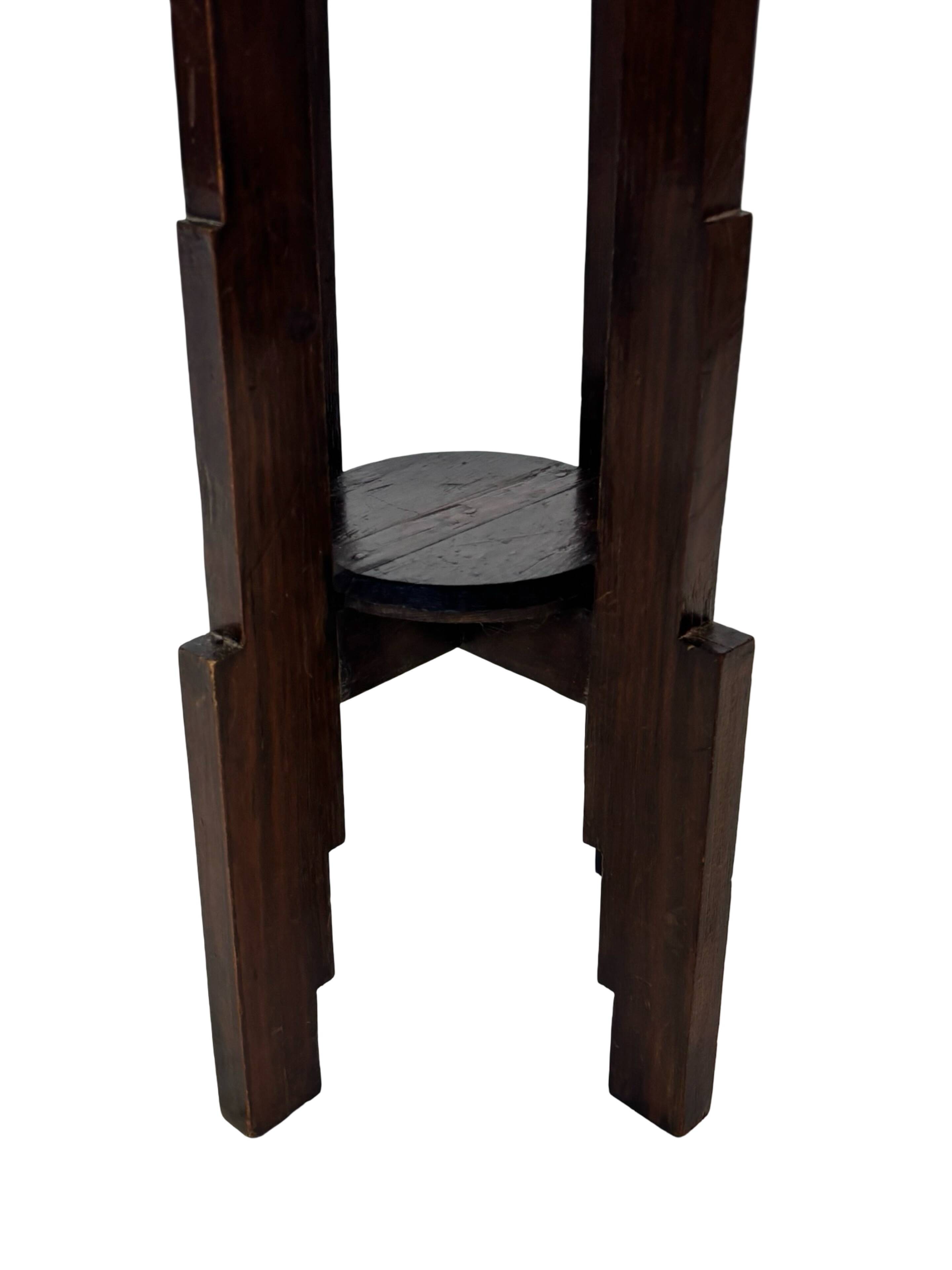 Support de plante Art Déco table d'appoint design École d'Amsterdam minimaliste