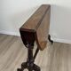 Victorian Sutherland table — walnut burl inlaid top
