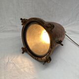 Industrial copper hanging lamp around the 1950