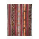 1970s Turkish Hand-Knotted Wool Cotton Purple Area Rug 100x134