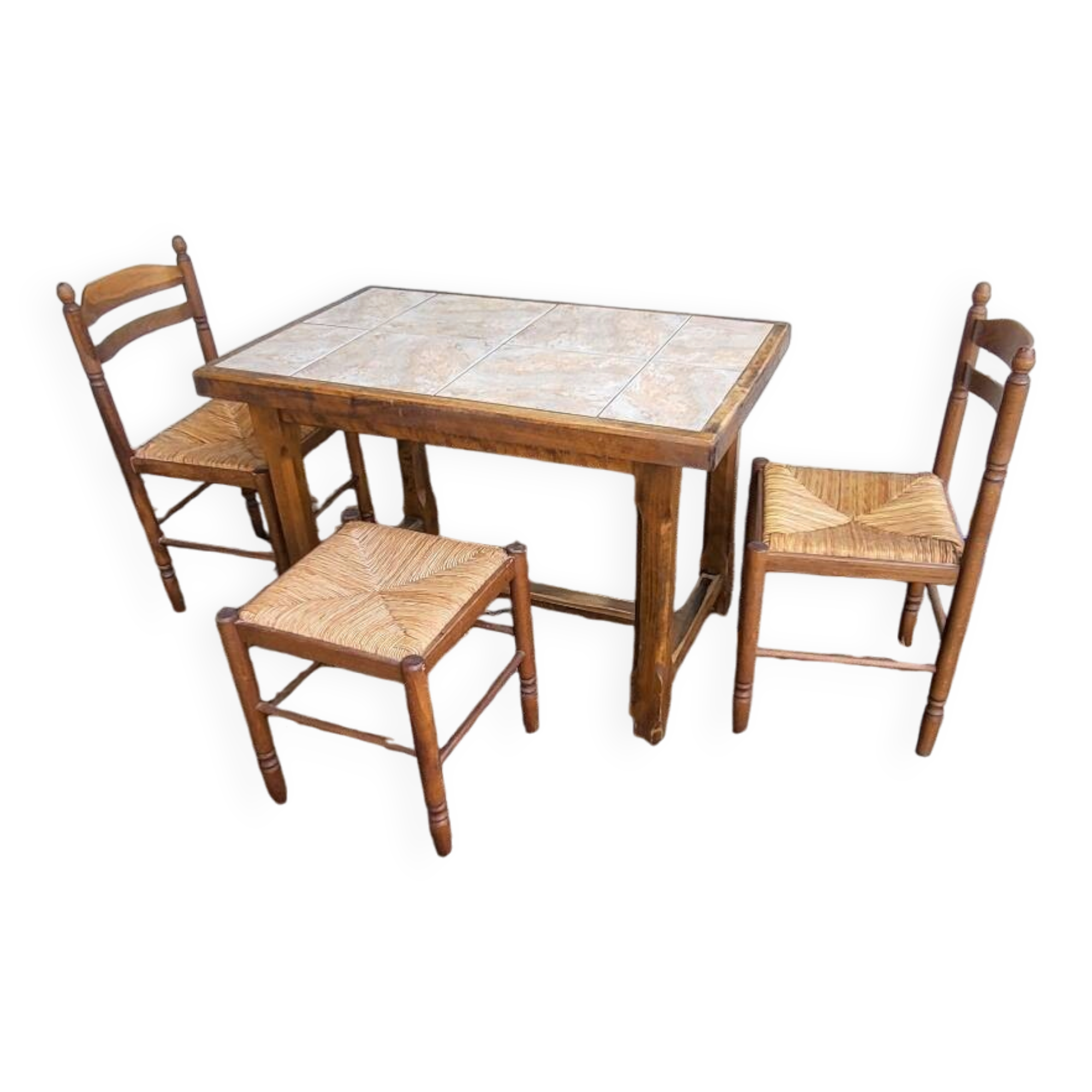 Farm table + chairs