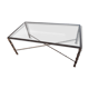 Table basse "bambou" en bronze vieilli