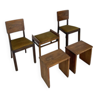 Ensemble de fauteuils, années 1920