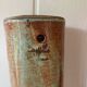 Glazed stoneware wall vase with tree decoration – ca. 1960–1980