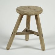 Gong - Antique Chinese elm stool, round seat no. 10