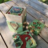 Hand-painted nesting boxes in the 90s