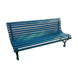 Green public bench