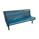 Green public bench