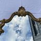 Louis XV-style golden mirror in good shell condition