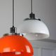 Vintage 2240 Faro pendant lamp by Luigi Massoni for Guzzini & Meblo, 1960s, set of 2