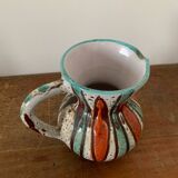 Vintage Vallauris Ceramic Pitcher Circa 1960