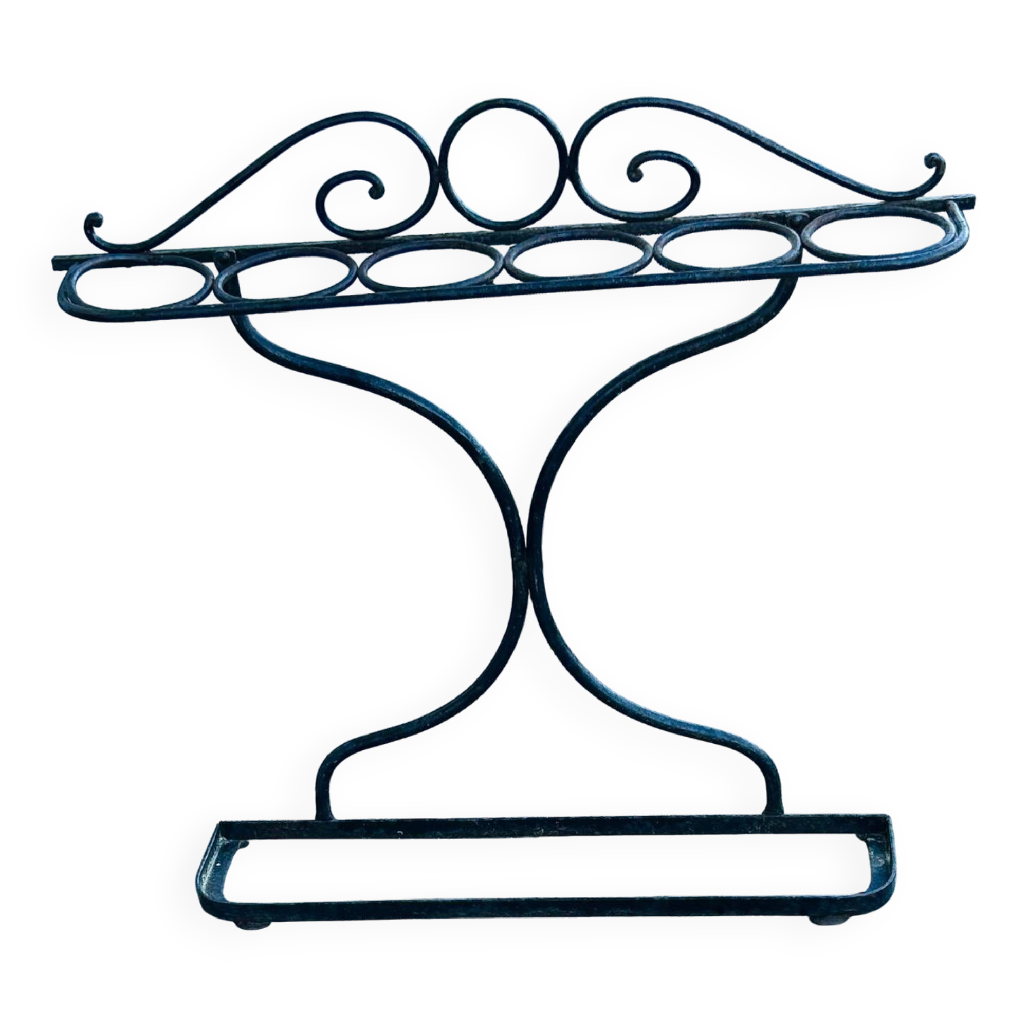 very original wrought iron umbrella stand 1930