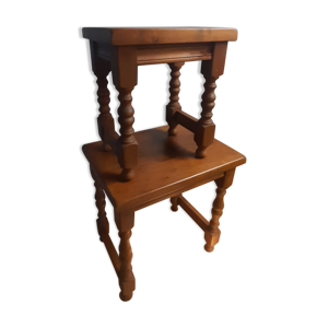2 tables gigognes bois