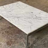 Marble and chrome coffee table, 1970