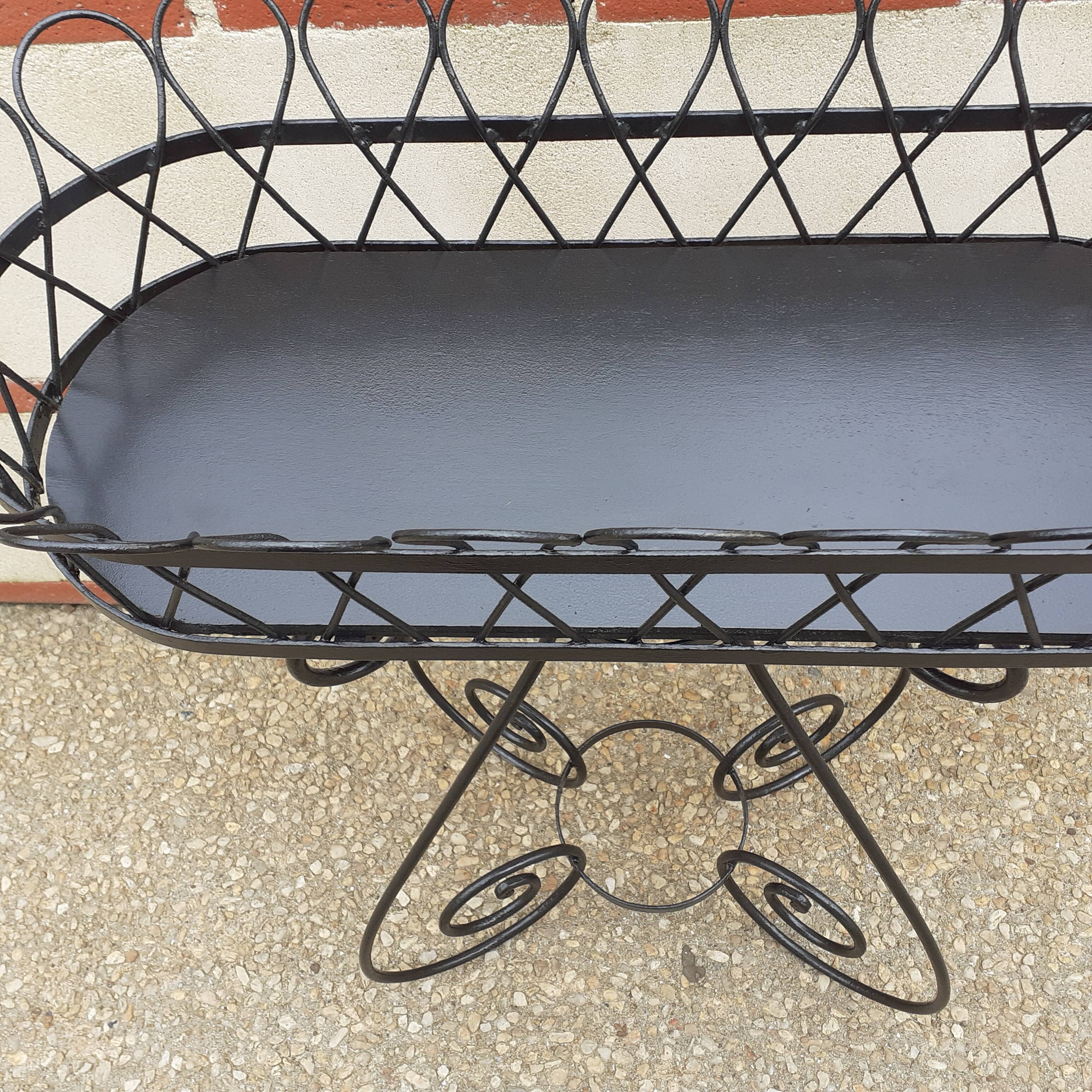 Wrought iron planter