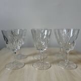 Ensemble de 6 verres en cristal Reims 1950
