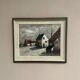 Original Swedish Oil on Canvas – "Houses", Unknown Author – Signed, Vintage and Framed – 61 x 51 cm (24 x 20 inches)