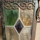 Chandelier old lantern interior / exterior colored glasses multicolor