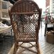 Fauteuil d’enfant en rotin et bois