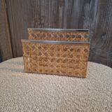 Cane and brass storage, Italy 1970