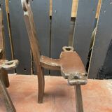Pair of tripod chairs