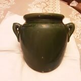 CACHE POT POTTERY DIEULEFIT DROME GREEN