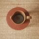 Pitcher vase with handle ceramic handmade pottery decoration Scandinavian countryside artisanal sandstone