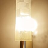 Pair of Vintage Glass Brass Wall Lights