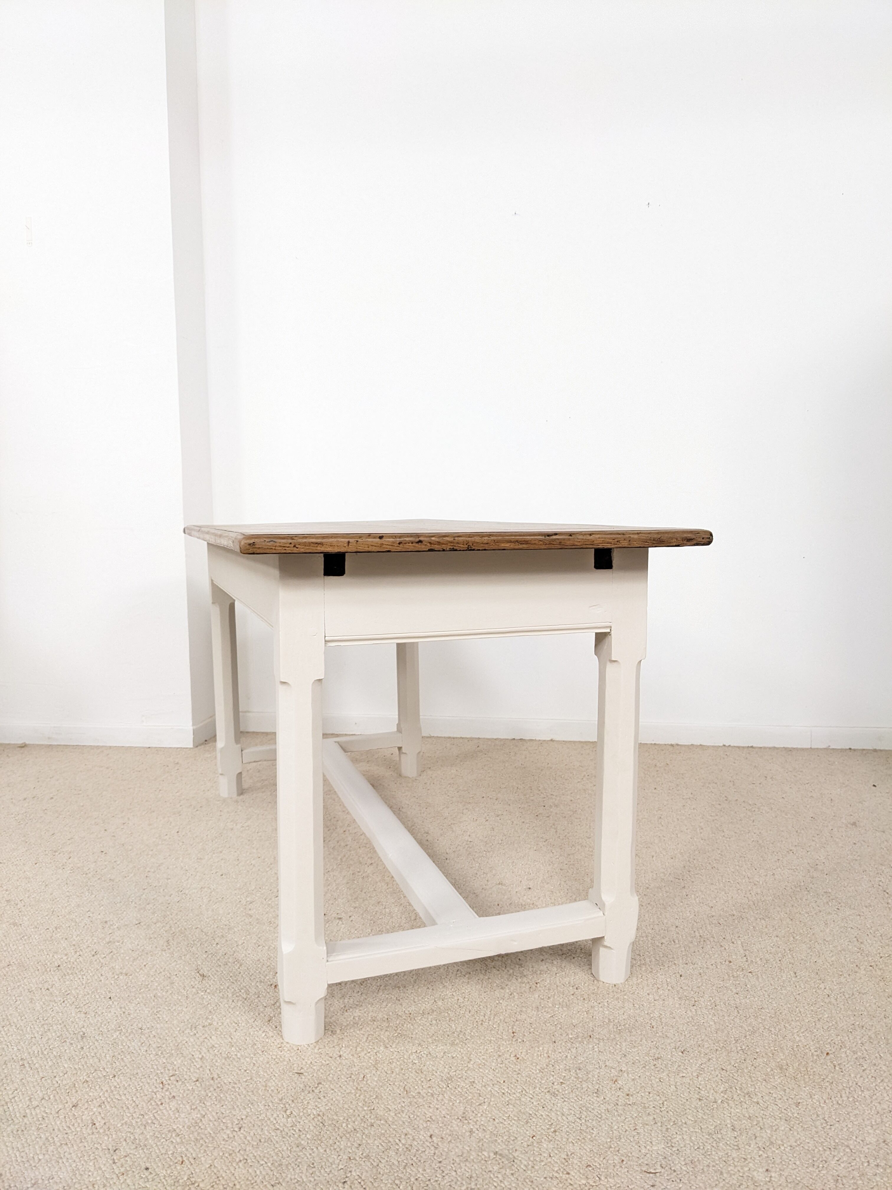 Solid wood farmhouse table