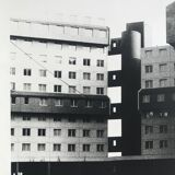 Rosine nusimovici, untitled (building), c 1980. black and white silver print