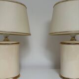 2 ceramic table lamps 1980