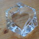 Set of polish crystal ashtrays as of cards