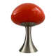 Vintage mushroom lamp in opaline and metal